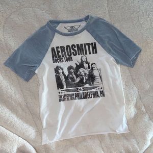 Slightly cropped t-shirt Aerosmith